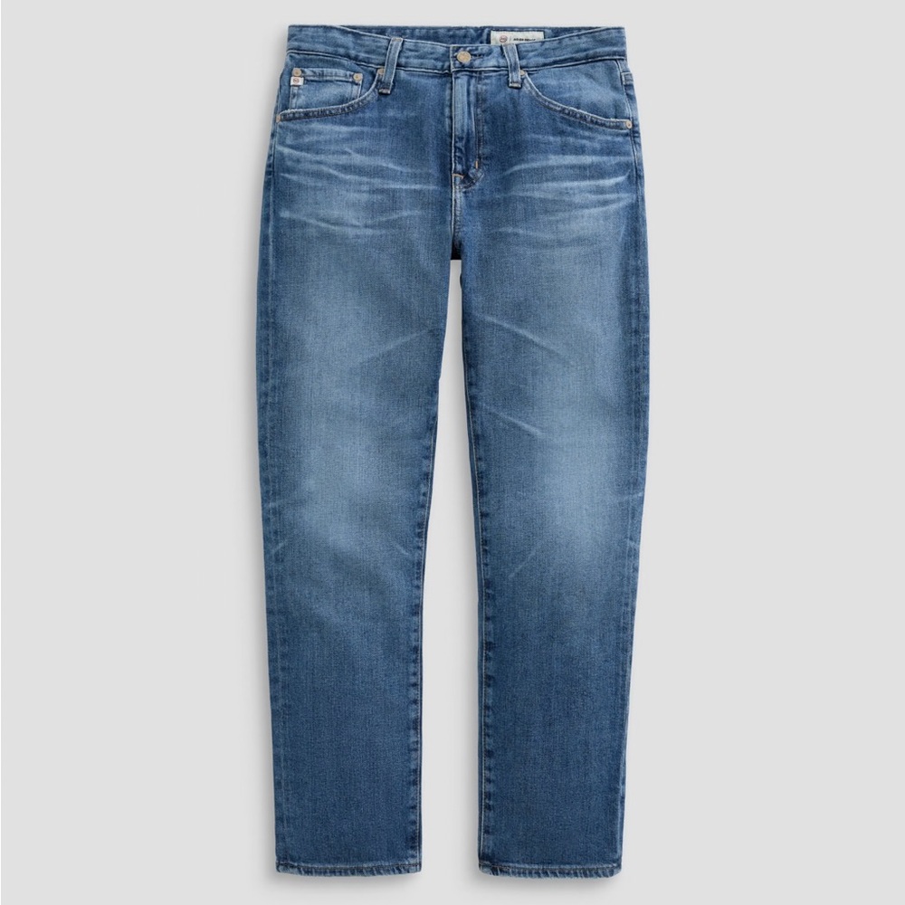 AG Adriano Goldschmied Women's Blue Straight Leg Jeans